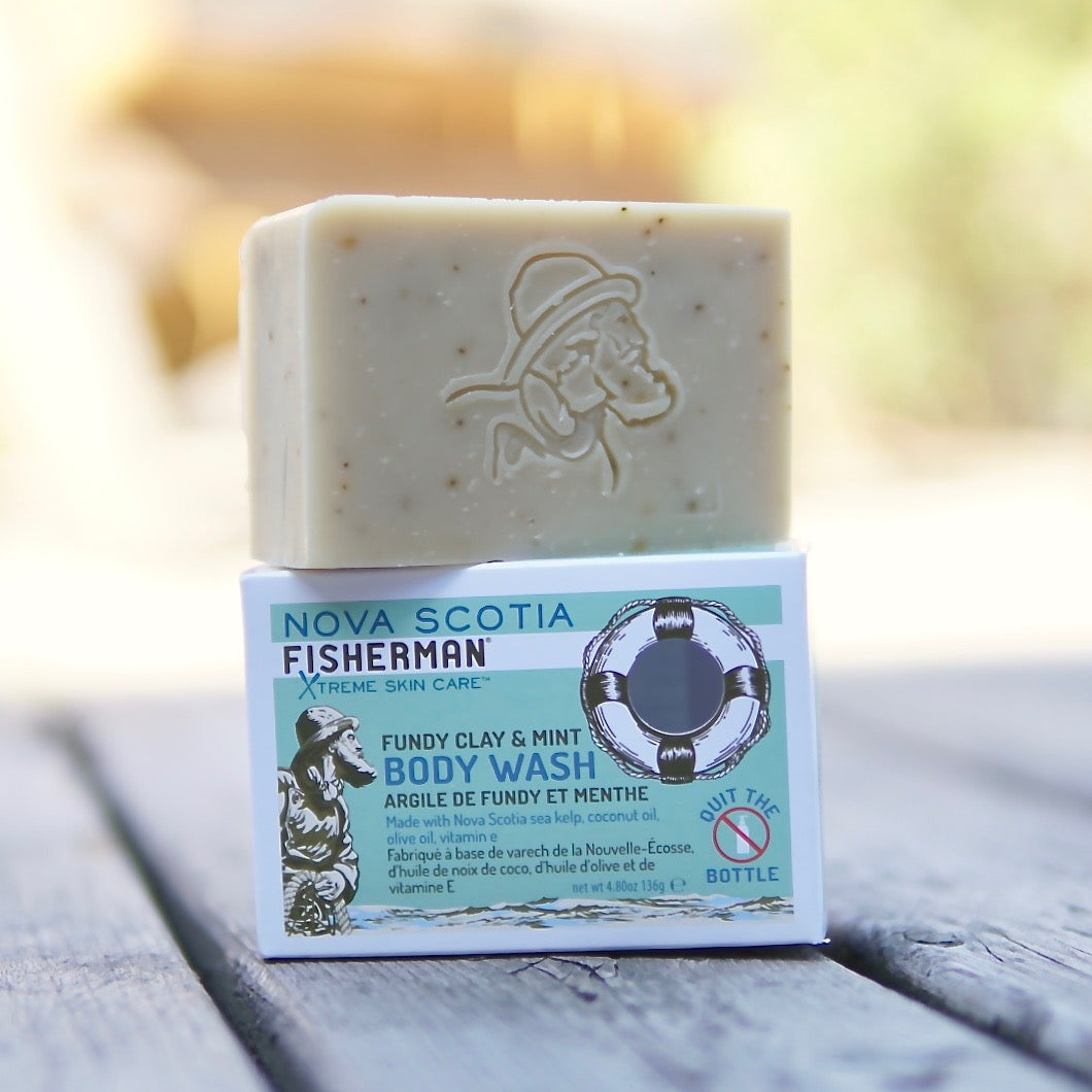 Body Wash Bar 136g — Fundy Clay & Mint