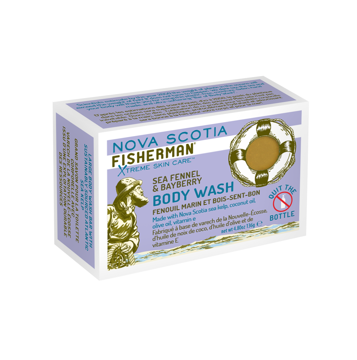 Body Wash Bar 136g — Sea Fennel & Bayberry