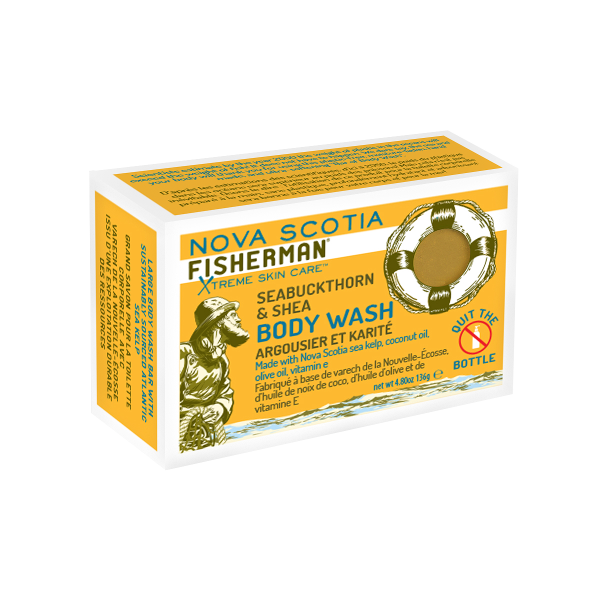 Body Wash Bar 136g — Seabuckthorn & Shea