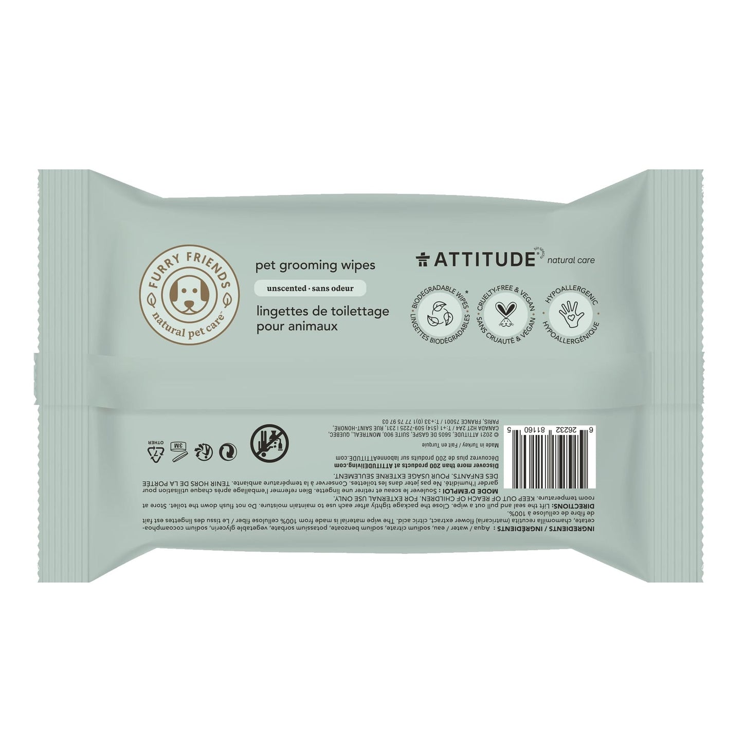 Deodorizing Bath Wipes - Unscented