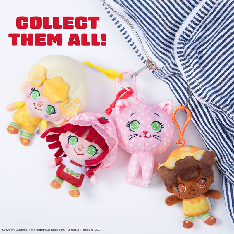 Strawberry Shortcake — 4" Plush Backpack Clips
