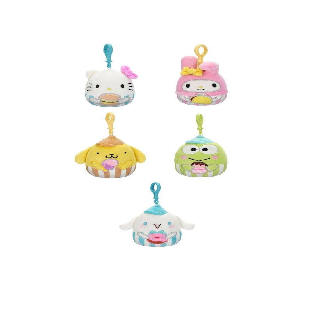 Squishmallows Key Chain — Hello Kitty Food Assorted