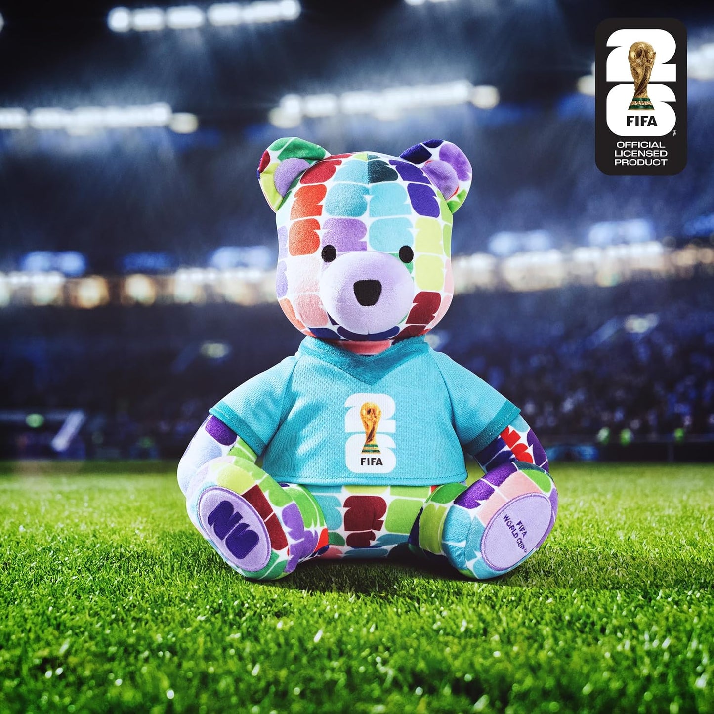 FIFA World Cup 2026 — 10-Inch Colourful Bear Plush