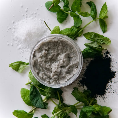 Facial Scrub — Charcoal Mint
